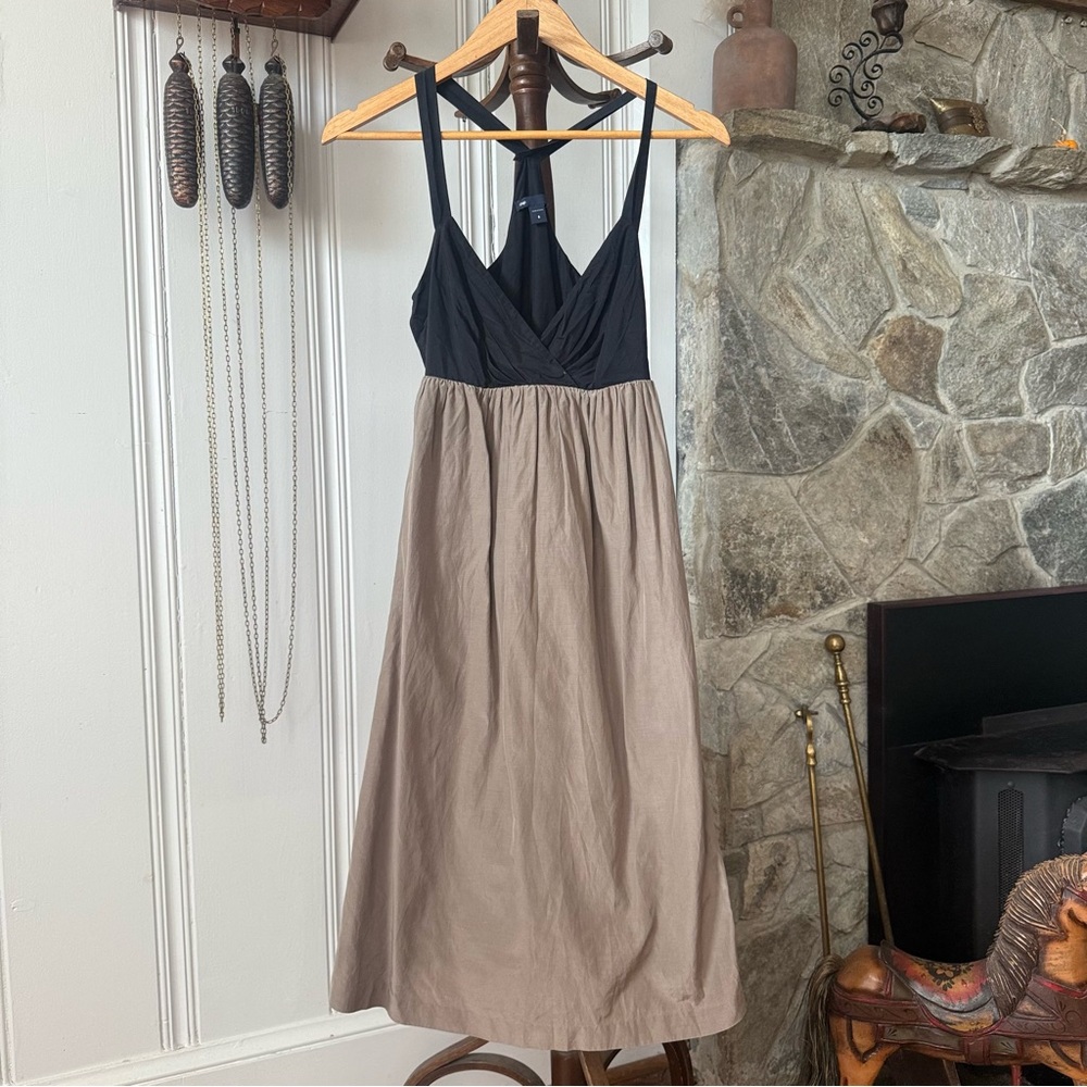 GAP Silk Blend Empire Waist Midi Dress